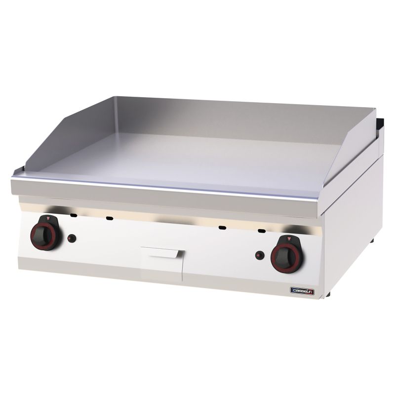 Casselin - Fry top a gas cromato liscio 80