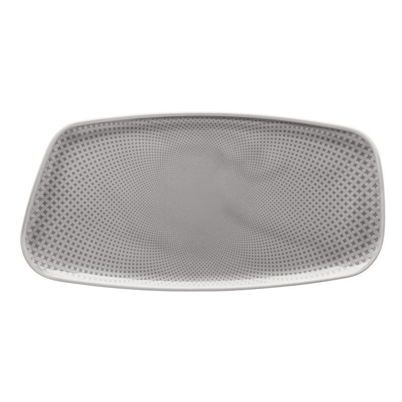 Rosenthal - Piatto rettangolare 36,5 x 20,7 cm Junto Pearl Grigio
