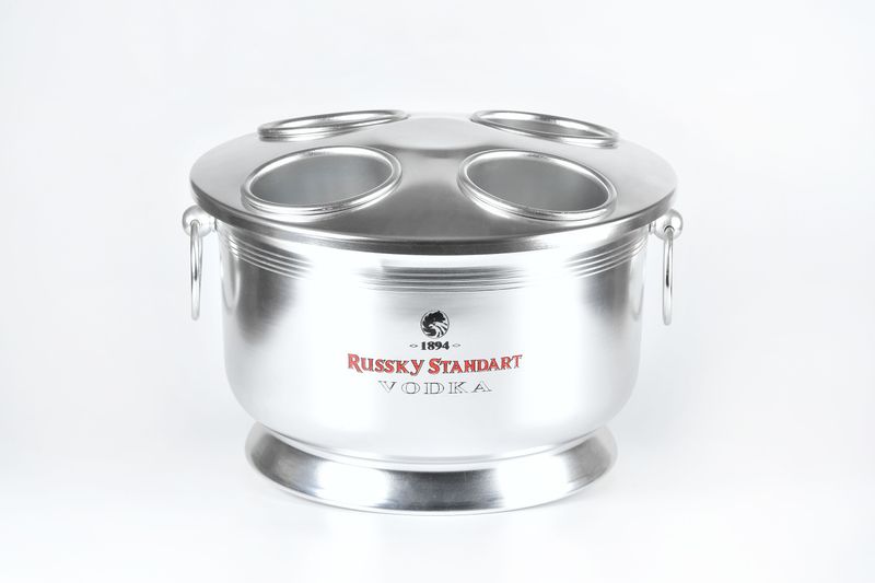 Spumantiera in alluminio ossidata 4 bottiglie - Tirolix