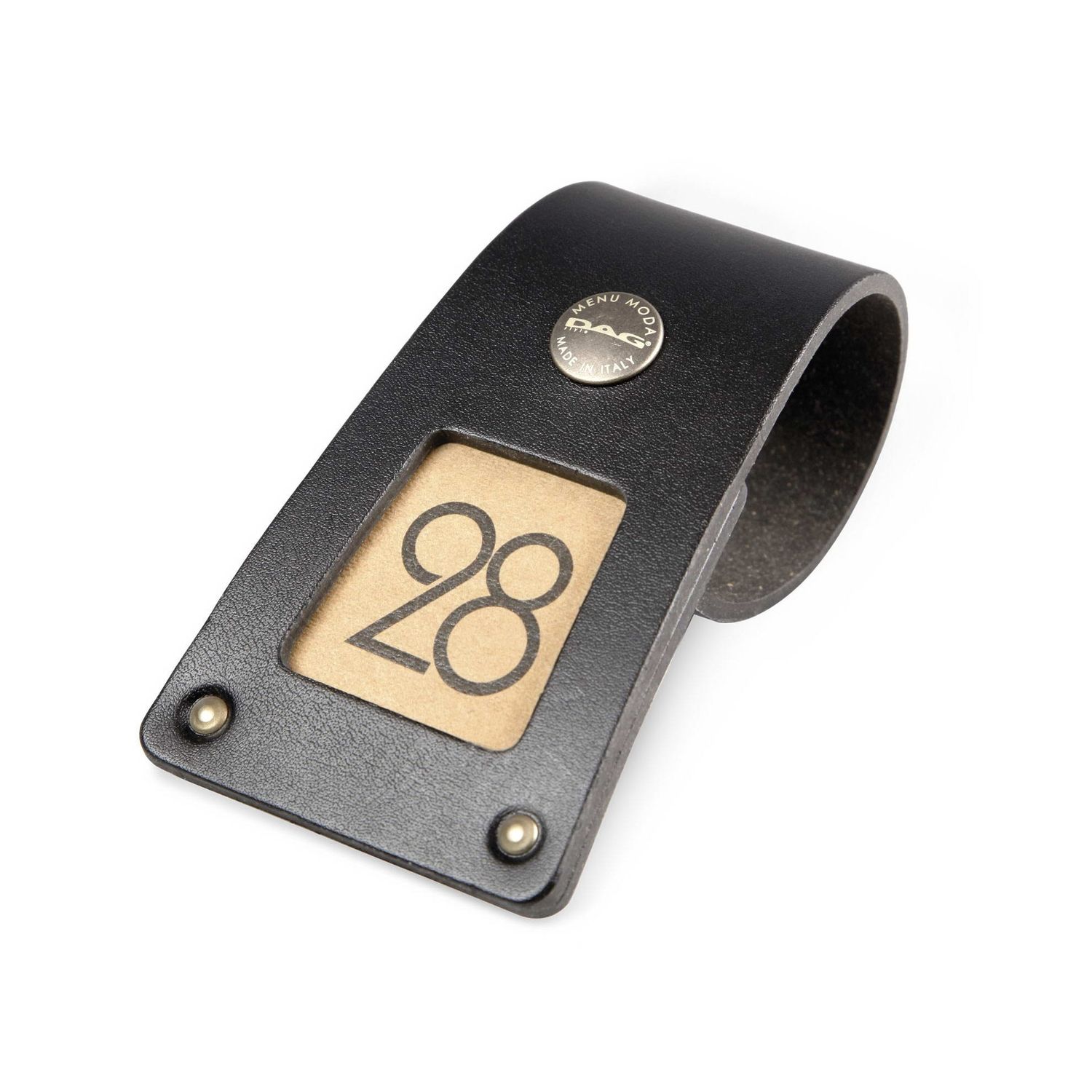 Dag Style - Segna tavolo Roll Bull 7 x 12 cm Nero