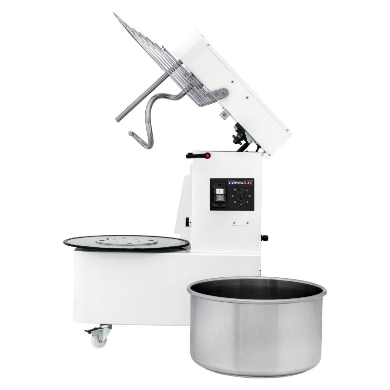 Casselin - Impastatrice a spirale con testa sollevabile e vasca estraibile 2 velocità 12 kg