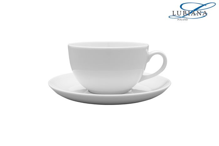 Lubiana - Tazza caffè con piatto 45 cl Tiago