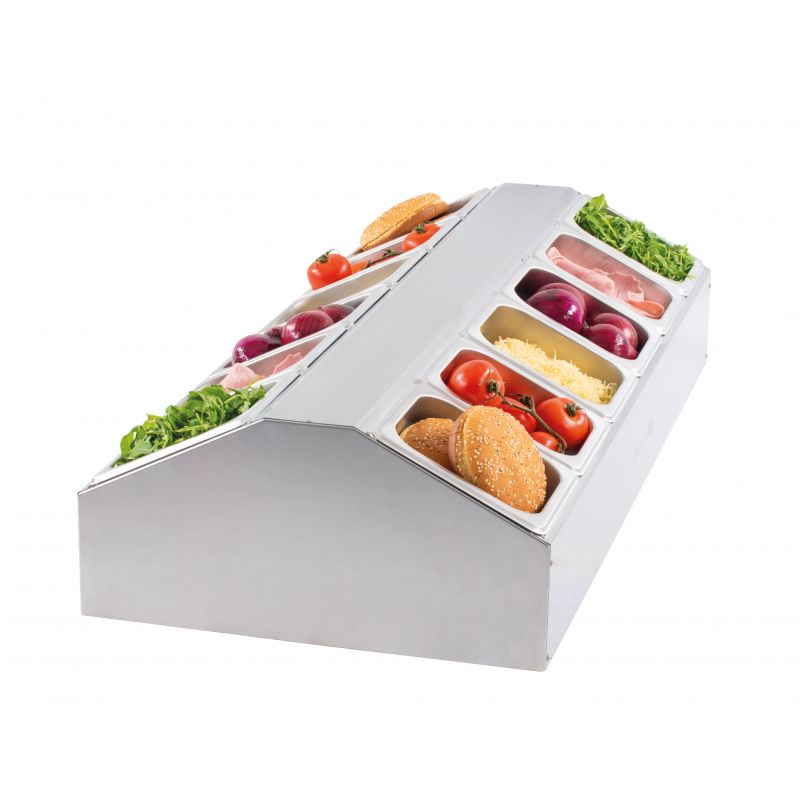 Casselin - Supporto per 6 contenitori GN 1/6 centrale