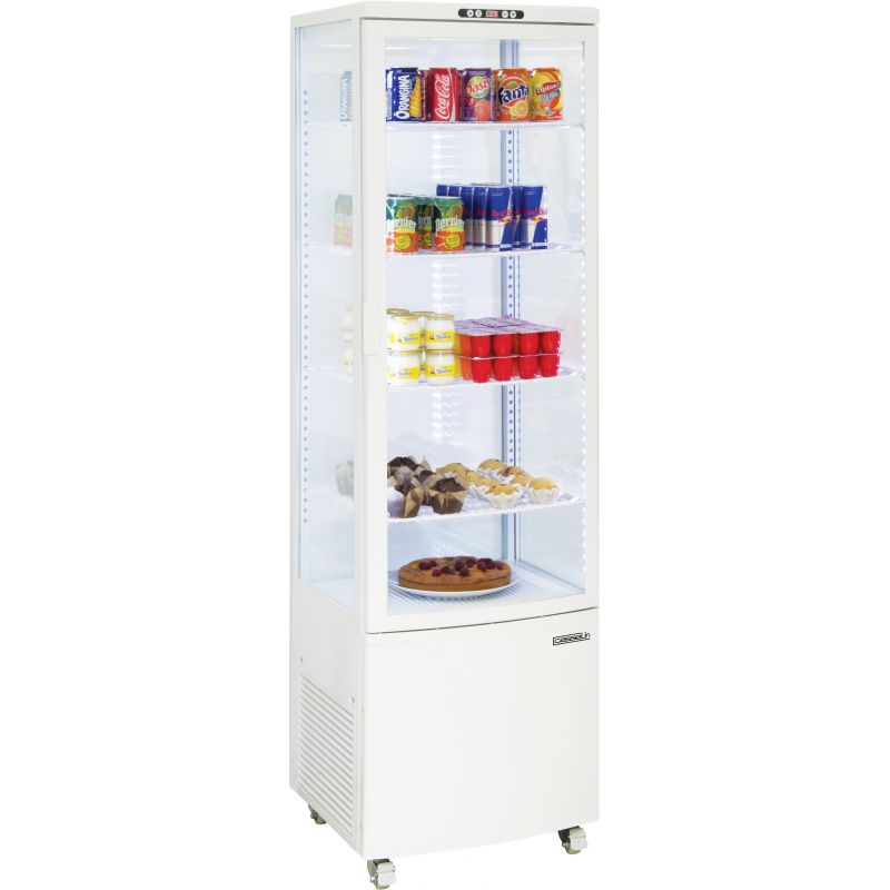 Casselin - Vetrina refrigerata positiva 235 l Bianca