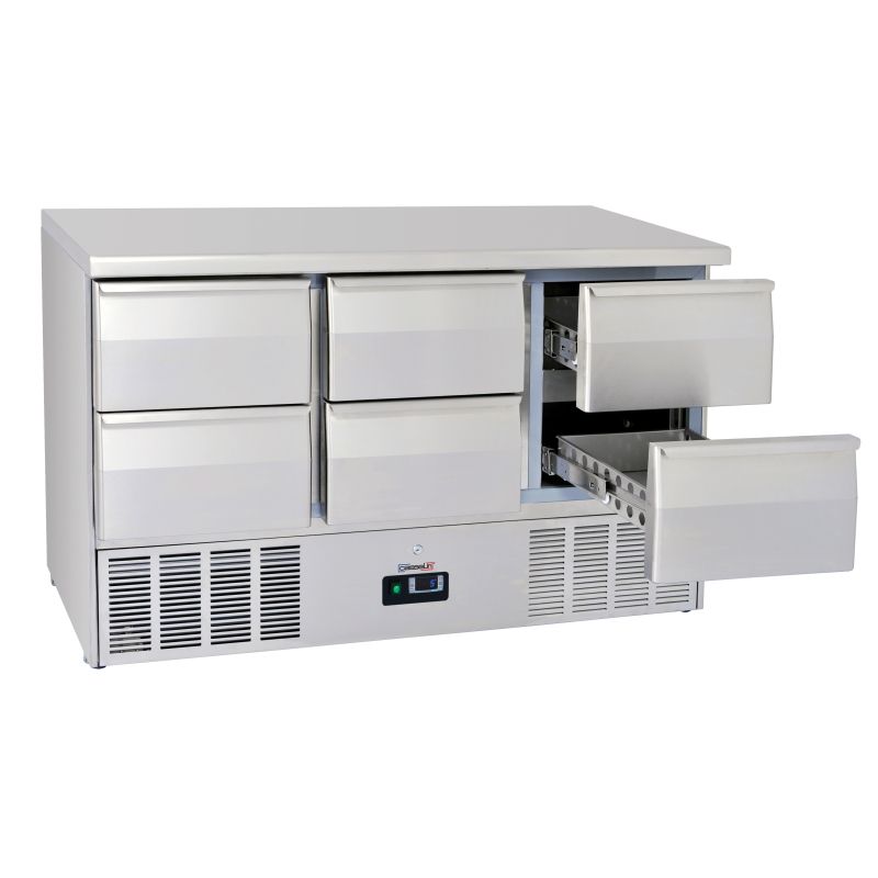 Casselin - Saladette 6 cassetti GN 1/1