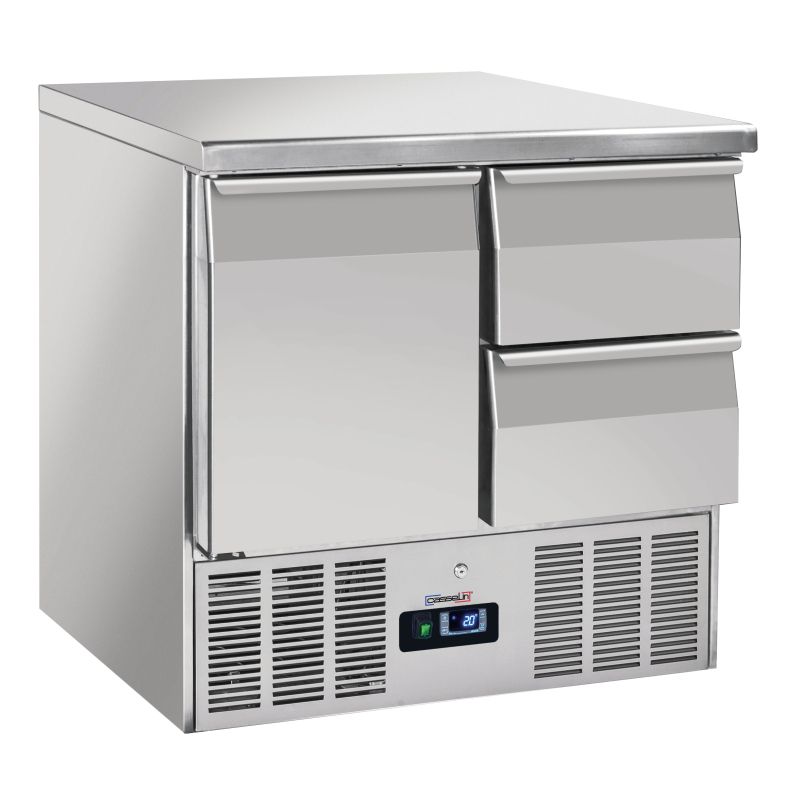Casselin - Saladette 2 cassetti 1 porta GN 1/1