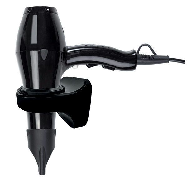 Yul Pro Fit asciugacapelli nero con supporto – Medial