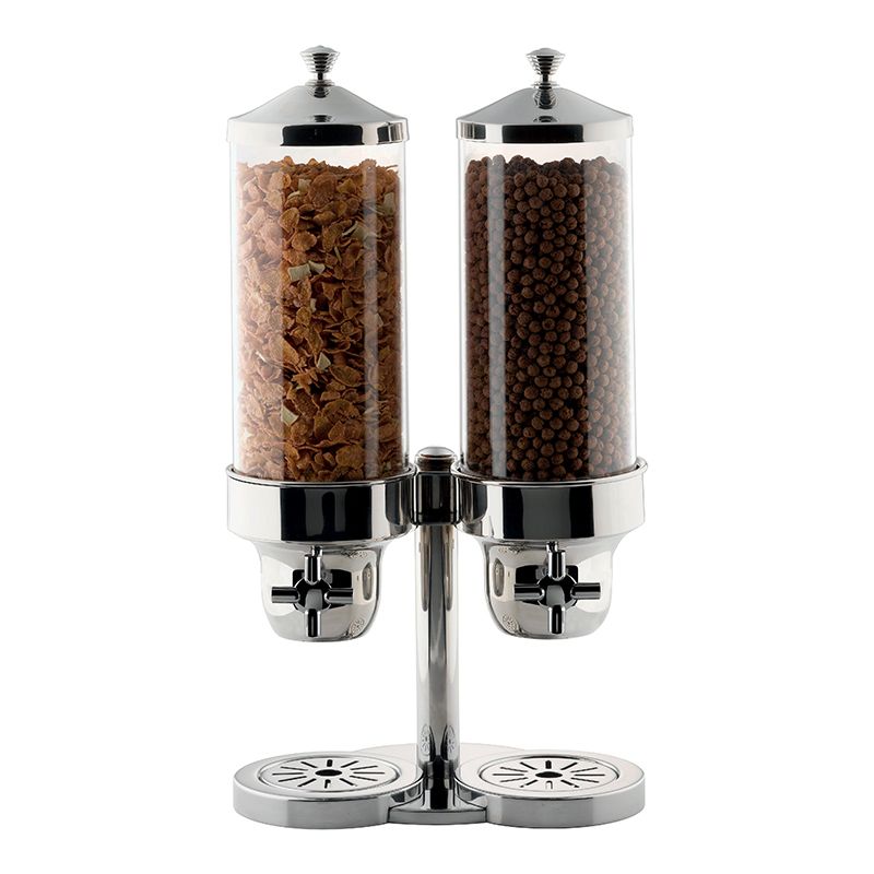 Yegam - Distributore cereali doppio con dosatore 3,7 l