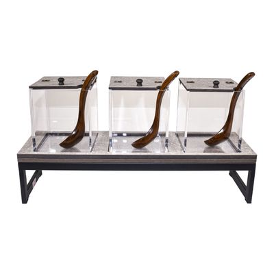 Yegam - Dispenser cereali in cemento con alzata T-Collection