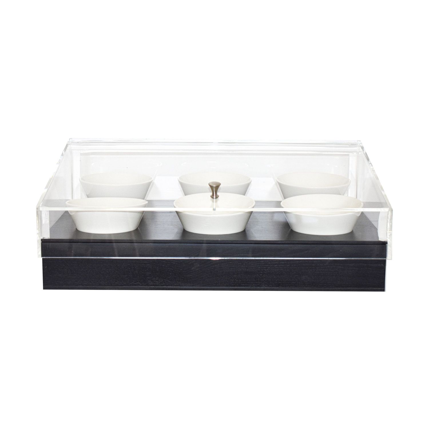 Yegam - Espositore per frutta secca con 6 ciotole nero GN 1/1 T-Collection