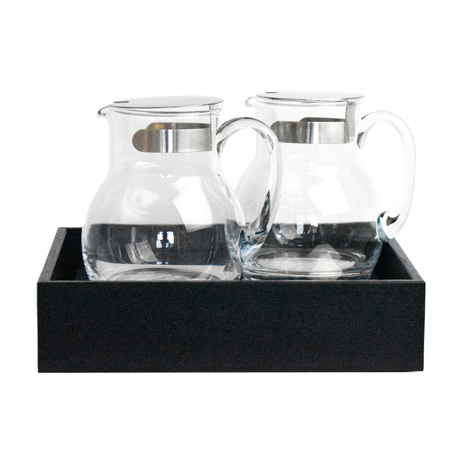 Yegam - Espositore refrigerato con 2 caraffe nero GN 1/2 T-Collection