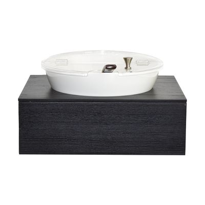 Yegam - Espositore refrigerato con cucchiaio nero GN 1/2 T-Collection