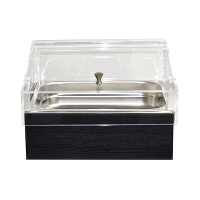 Yegam - Espositore Refrigerato con Vascha GN 1/2 Nero T-Collection