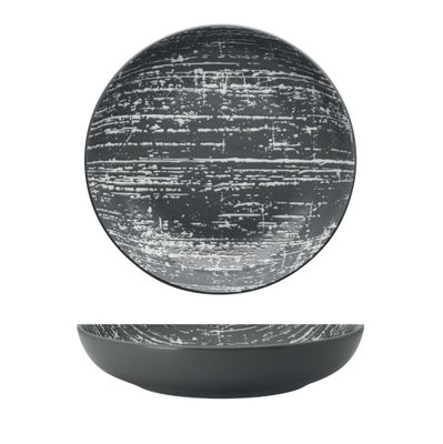 Yegam - Piatto fondo 23 cm Grigio Drizzle