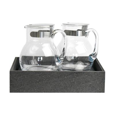 Yegam - Espositore refrigerato con 2 caraffe in roccia GN 1/2 T-Collection