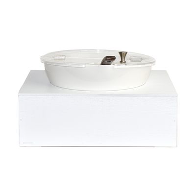 Yegam - Espositore refrigerato con cucchiaio bianco GN 1/2 T-Collection