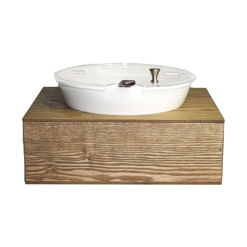 Yegam - Espositore refrigerato con cucchiaio in frassino GN 1/2 T-Collection