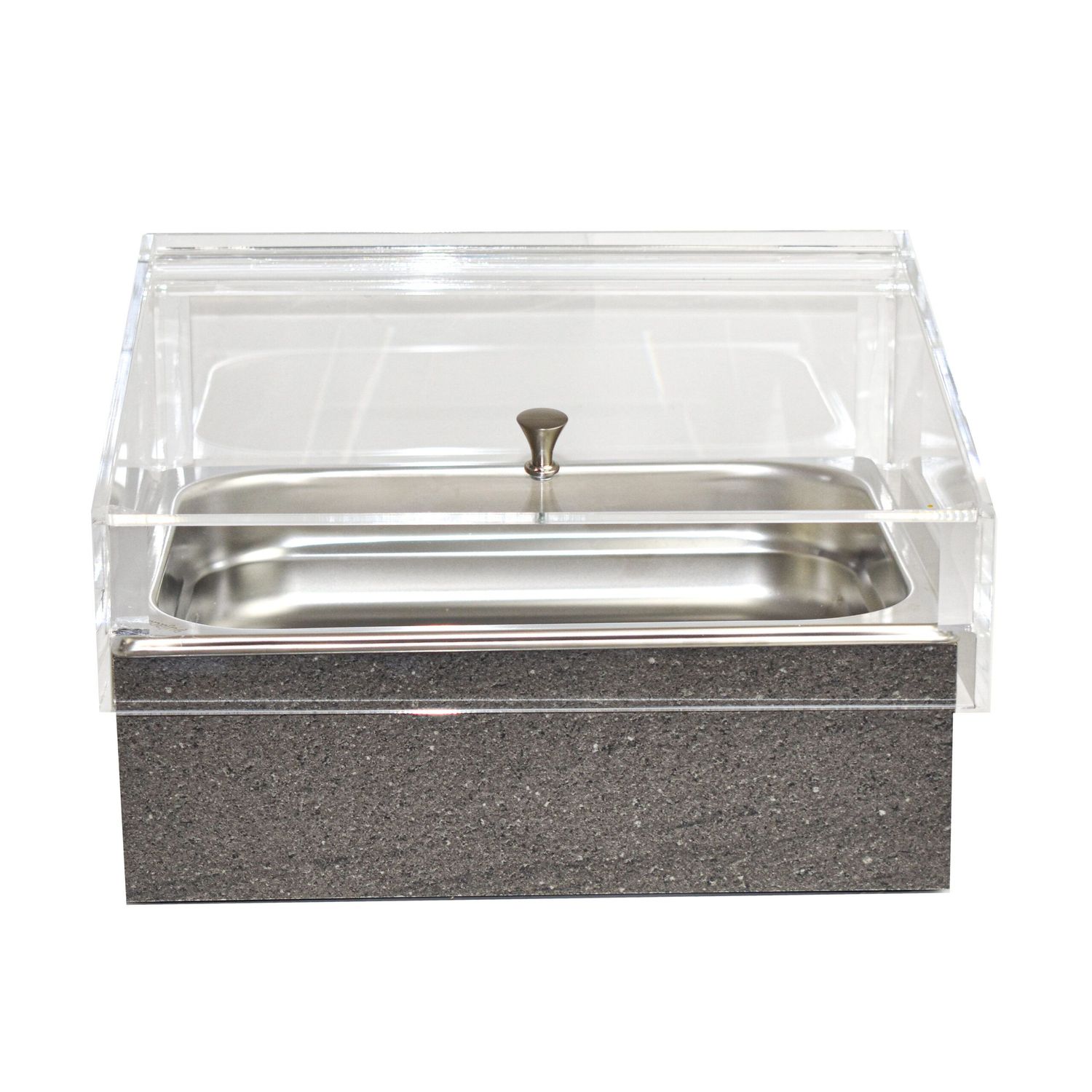 Yegam - Espositore Refrigerato con Vascha GN 1/2 roccia T-Collection