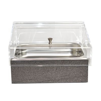 Yegam - Espositore Refrigerato con Vascha GN 1/2 roccia T-Collection