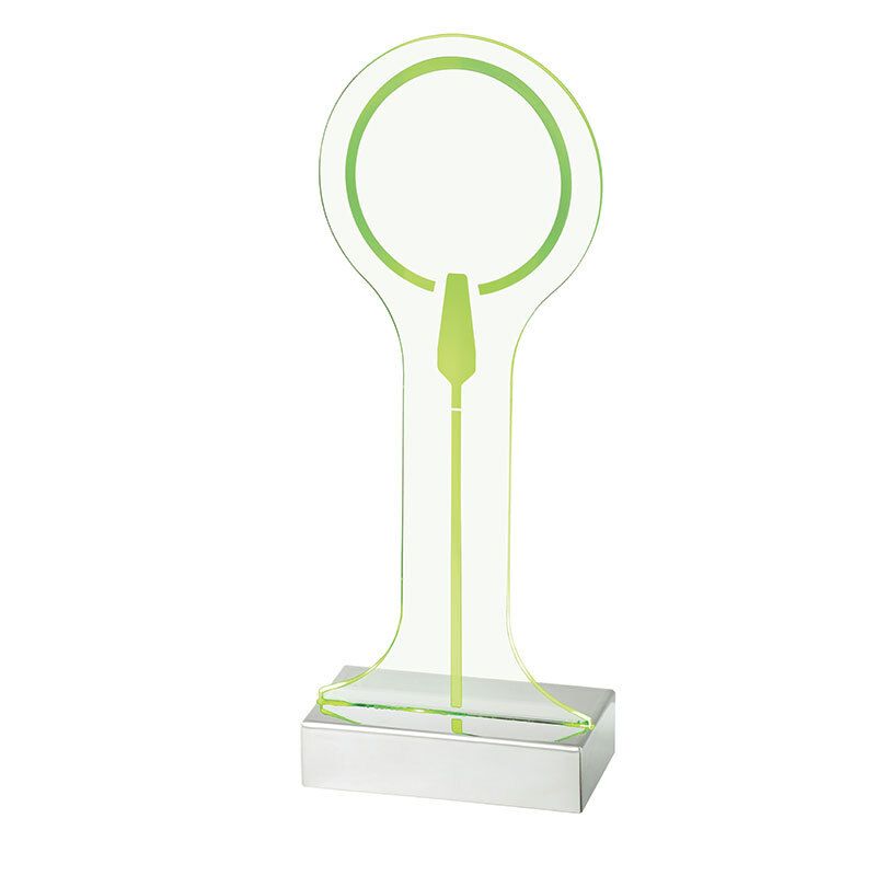 Yegam - Led display in plexi scrivibile tondo 34,7 x 7 cm