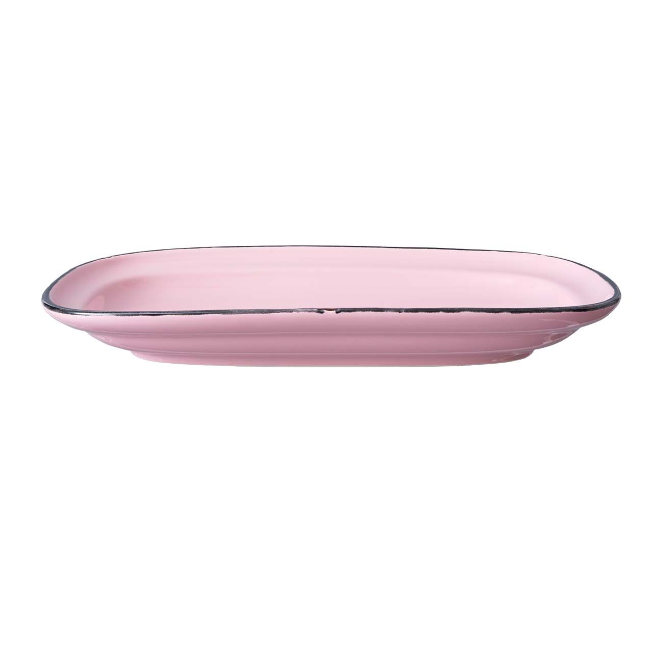 Yegam - Piatto rettangolare 27 cm Rosa Tin Tin
