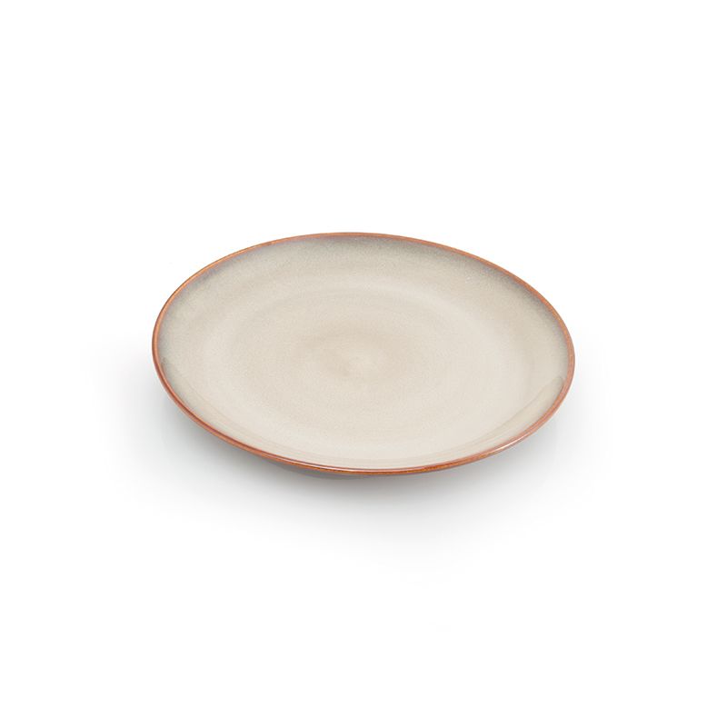 Yegam - Piatto tondo coupe 26.5 cm Rustic Sand
