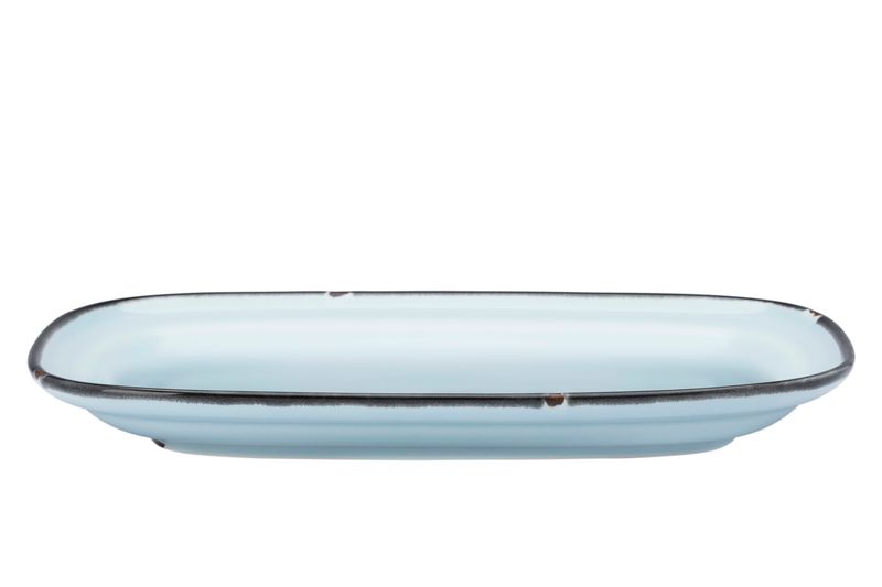 Yegam - Piatto rettangolare 27 cm Blu Tin Tin