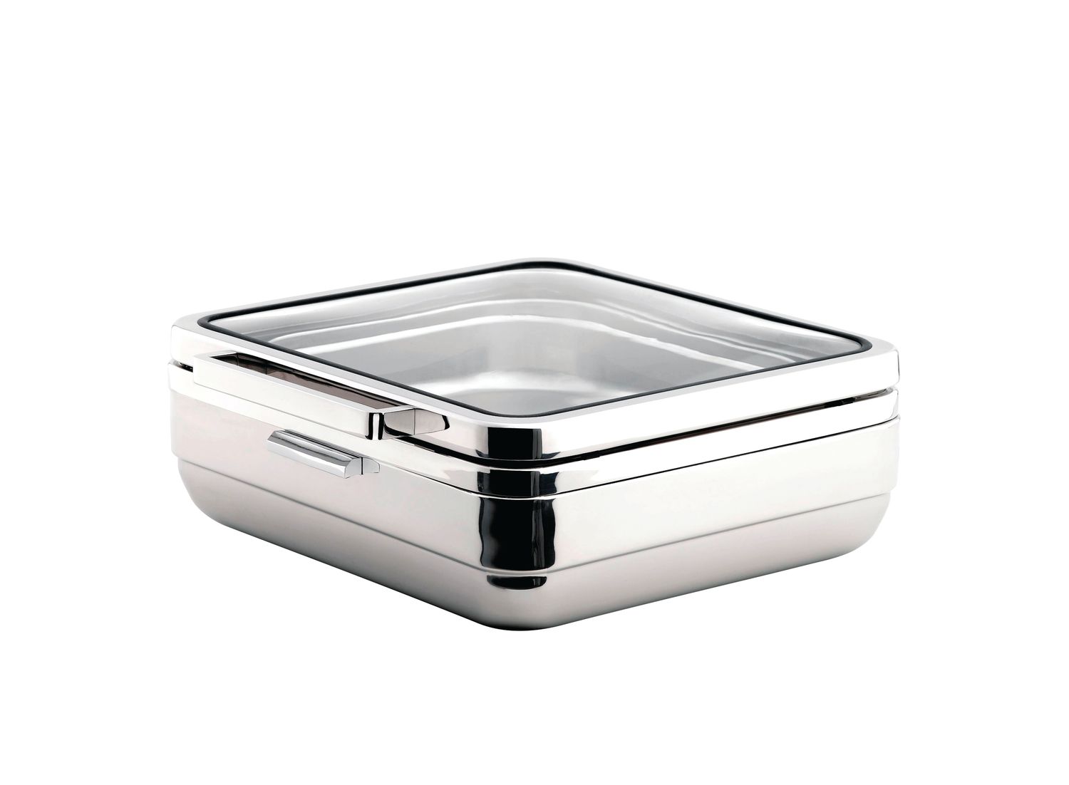 Yegam - Scaldavivande quadrato con banda inox 39,5 x 43,5 cm