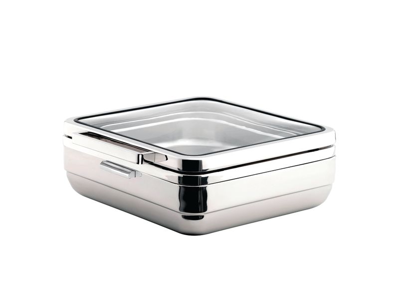 Yegam - Scaldavivande quadrato con banda inox 39,5 x 43,5 cm