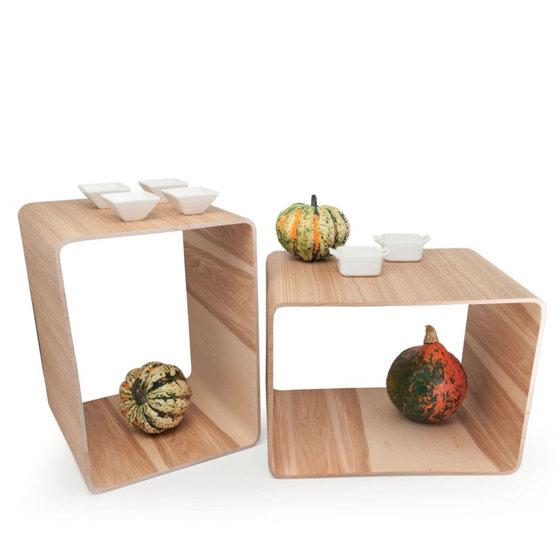 Yegam - Alzata in legno naturale 30 x 40 cm