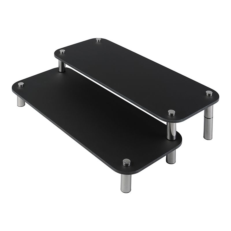 Yegam - Alzata in acrilico 2 piani nero 61,5 x 42,7 cm Domino