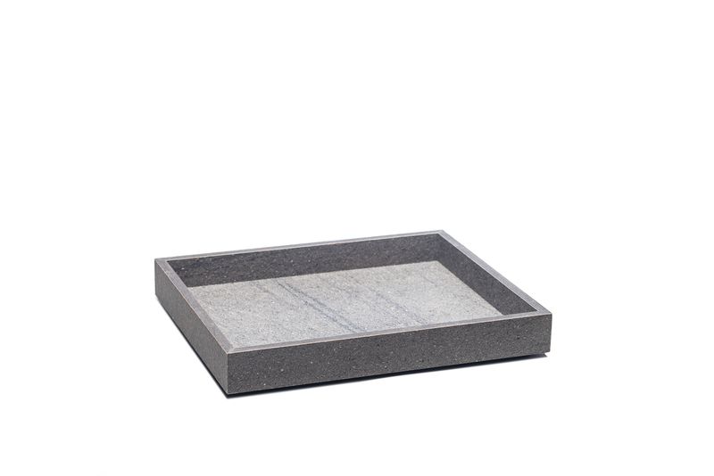 Yegam - Cassetta in finitura roccia GN 1/2 h 4 cm T-Collection