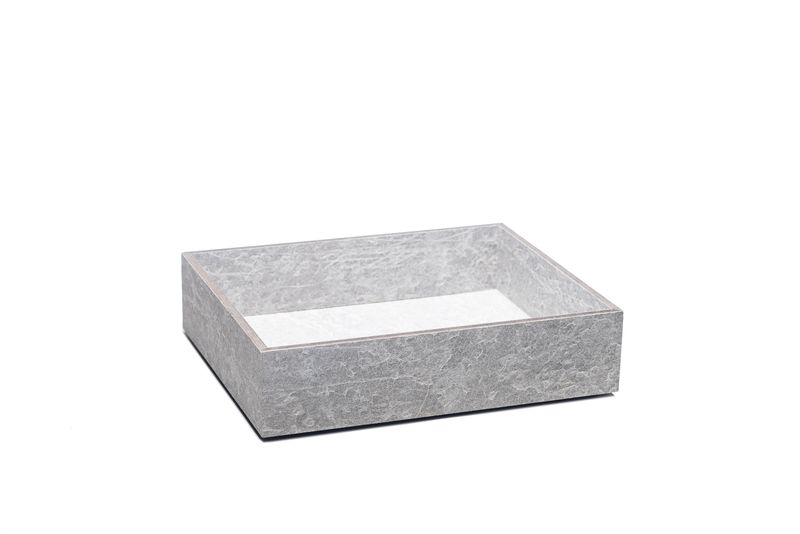 Yegam - Cassetta in finitura cemento GN 1/2 h 7,5 cm T-Collection