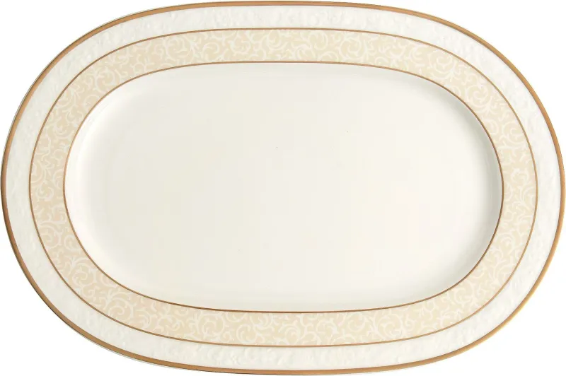 Villeroy &amp; Boch, Ivoire - Piatto ovale 35 x 24 cm