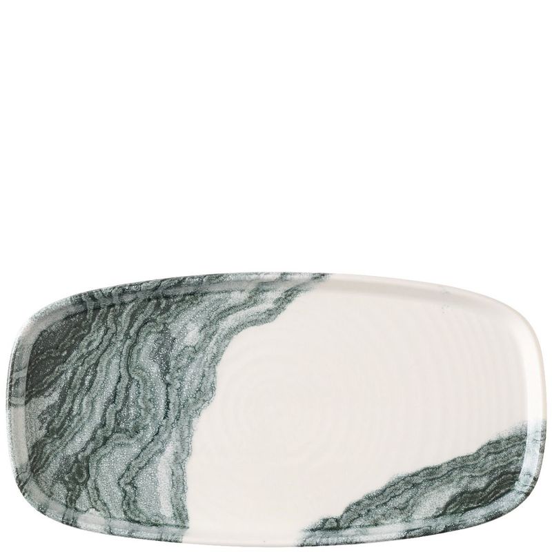 Vassoio Oblungo Bordo Verticale 35 X 18,5 Cm Inked Collection Tide Black - Churchill