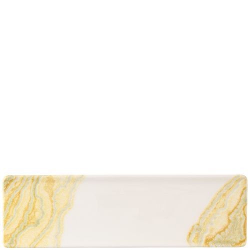 Vassoio Rettangolare 29,5 X 8,8 Cm Inked Collection Tide Gold - Churchill