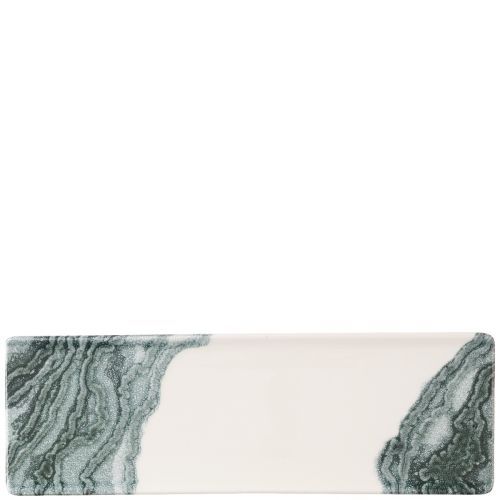 Vassoio Rettangolare 32,3 X 10,5 Cm Inked Collection Tide Black - Churchill