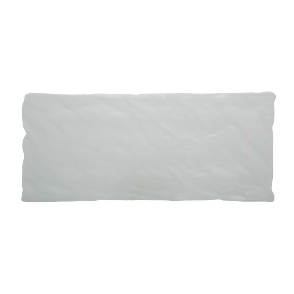 Vassoio Rettangolare 18 x 40 cm Bianco Melamina Ardesia - Tirolix