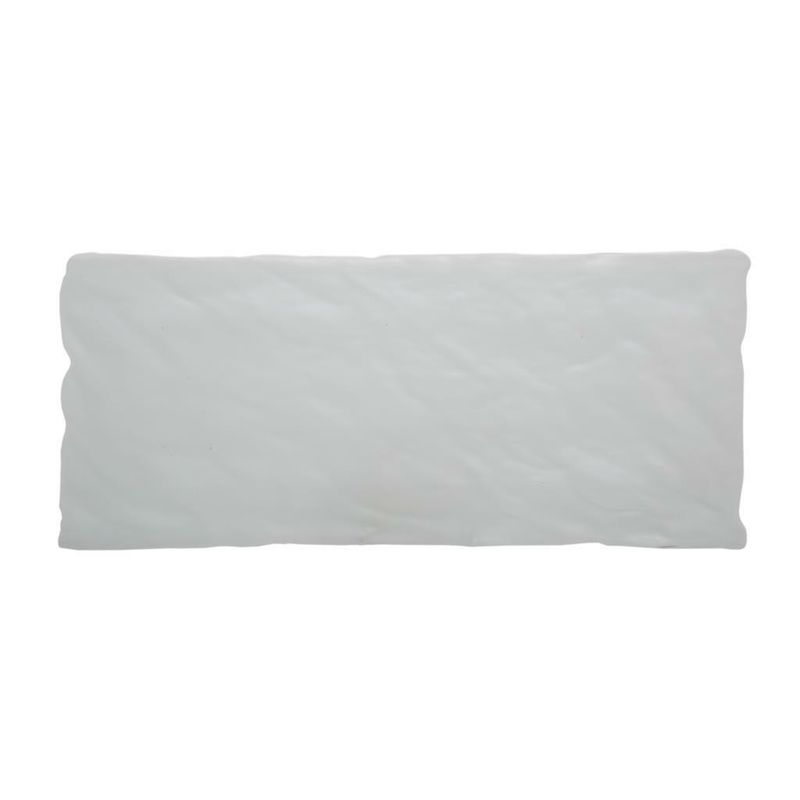 Vassoio Rettangolare 18 x 40 cm Bianco Melamina Ardesia - Tirolix