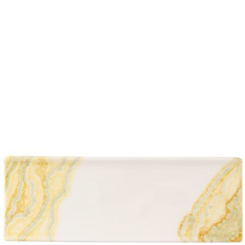 Vassoio Rettangolare 24,7 X 8,8 Cm Inked Collection Tide Gold - Churchill