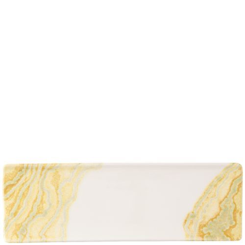 Vassoio Rettangolare 32,3 X 10,5 Cm Inked Collection Tide Gold - Churchill