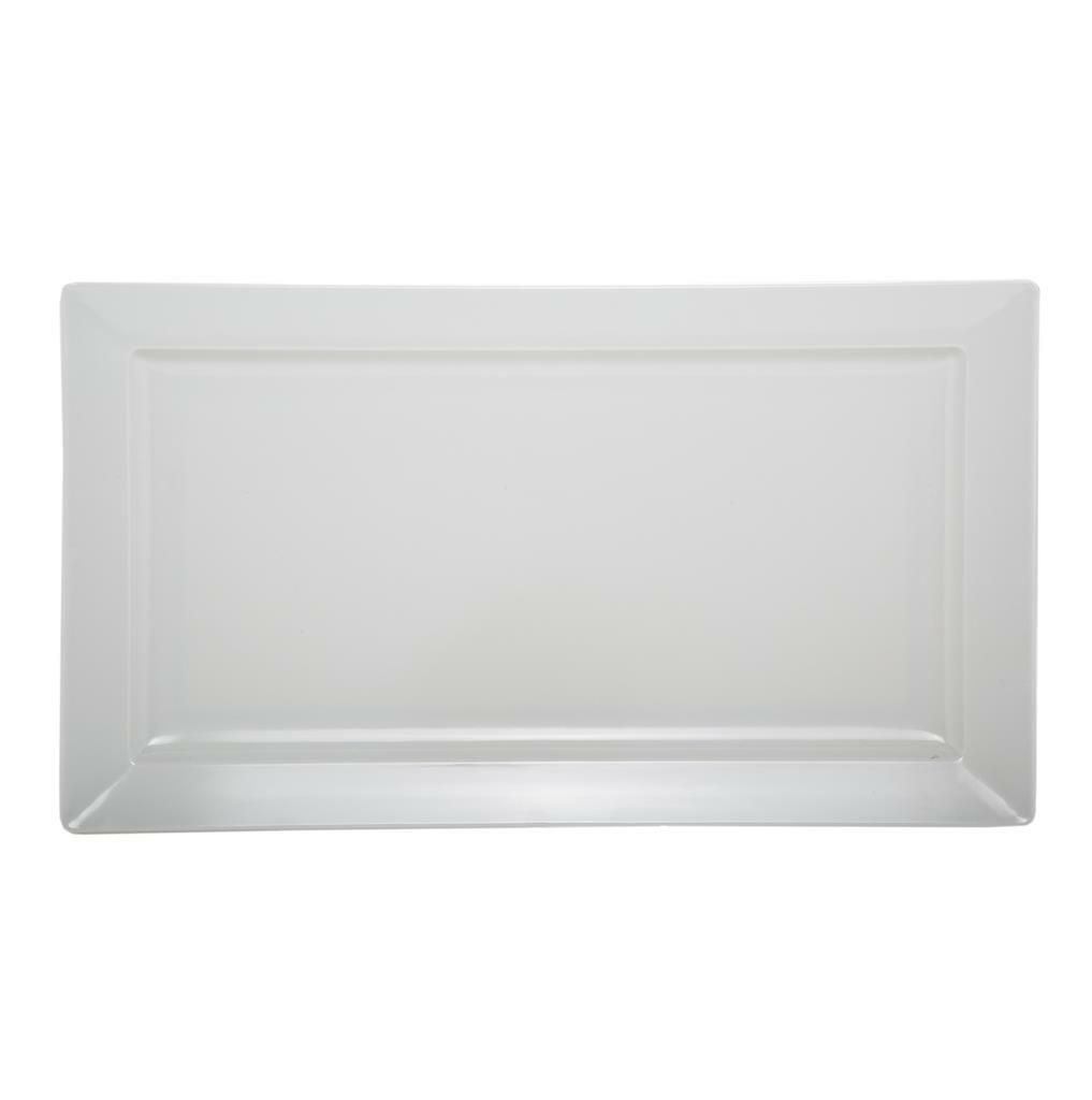 Vassoio Rettangolare 65 x 36,5 cm Bianco Melamina - Tirolix