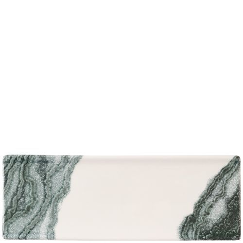 Vassoio Rettangolare 24,7 X 8,8 Cm Inked Collection Tide Black - Churchill