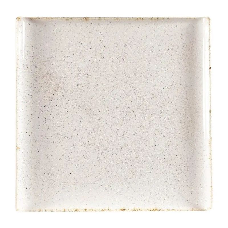 Vassoio Quadrato Buffet Stonecast Barley White Alchemy Buffet Ceramic Servingware - Churchill