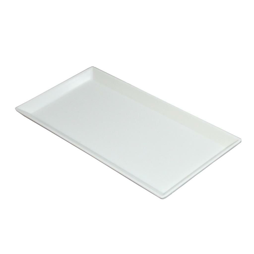 Vassoio Rettangolare 35 x 17 cm Bianco Melamina - Tirolix
