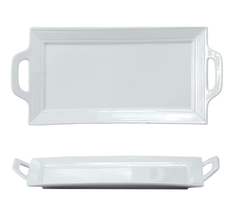 Vassoio Rettangolare Con Manici 33 x 19 cm Plates - Tirolix