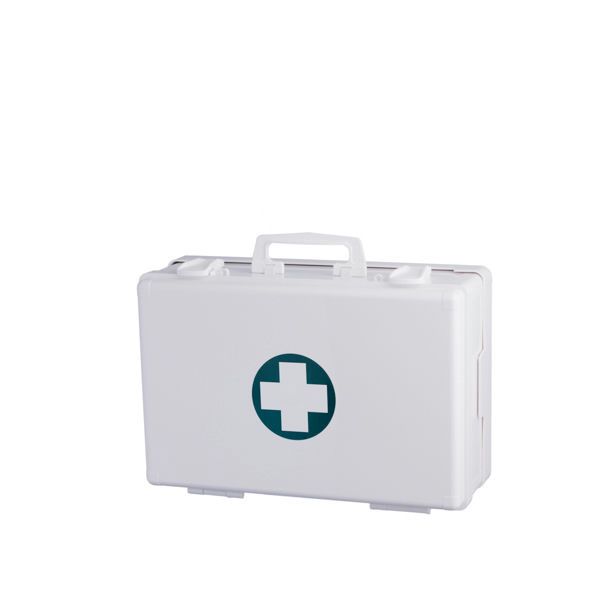 Valigia di primo soccorso grande con supporto murale – Medial