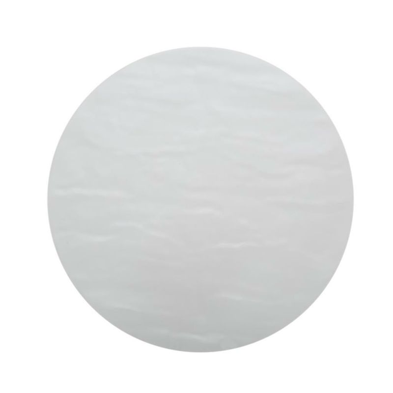 Vassoio Tondo 32 cm Bianco Melamina Ardesia - Tirolix