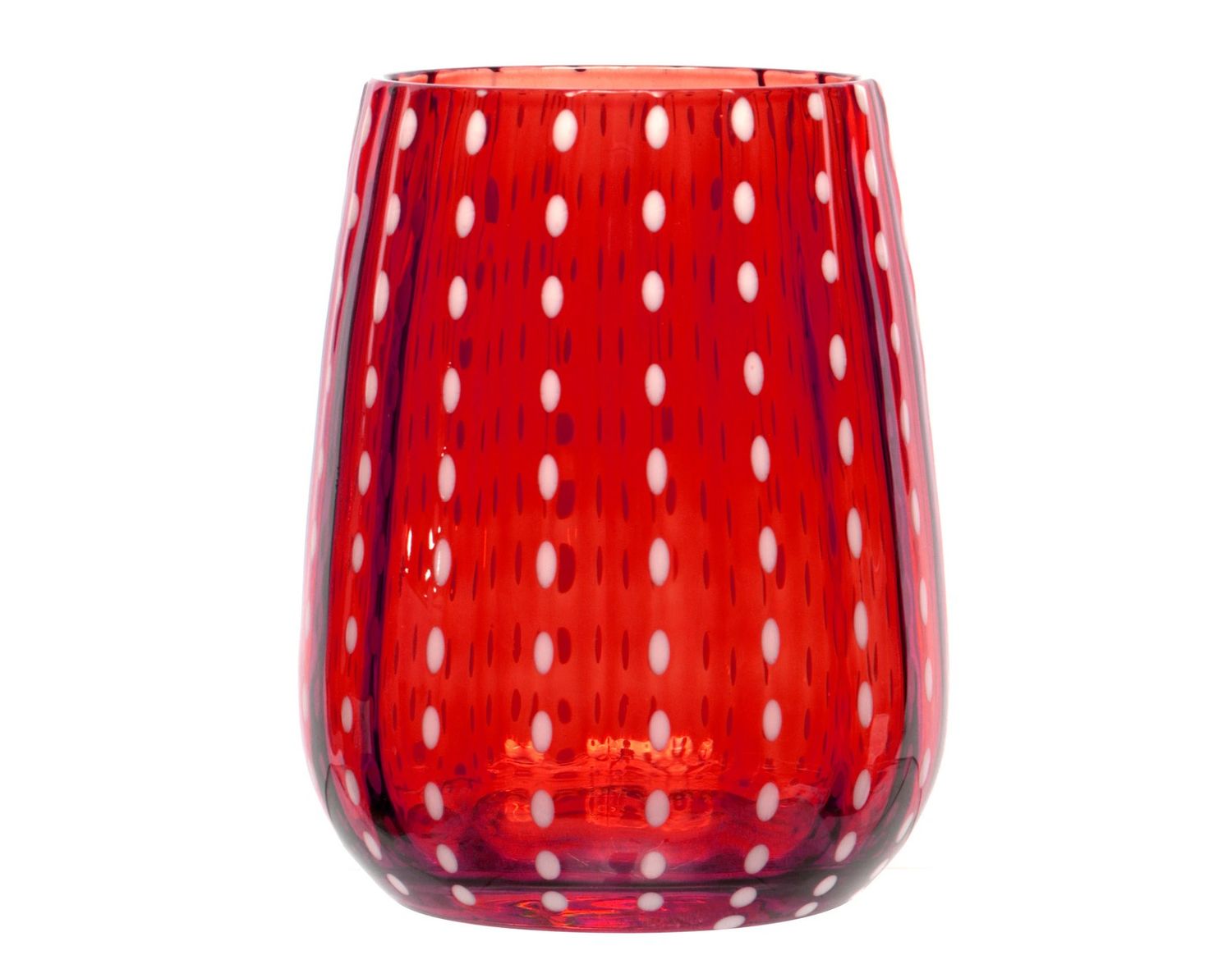 Vetreria Artistica - Bicchiere rosso 36 cl Perlage