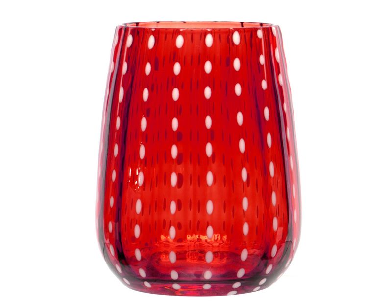 Vetreria Artistica - Bicchiere rosso 36 cl Perlage